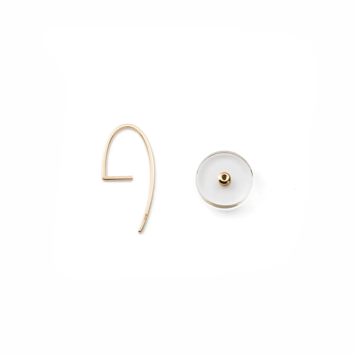 ORBITAL Quartz Hook Earring Small size