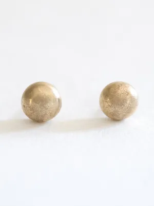 Organic Circular Stud Earrings