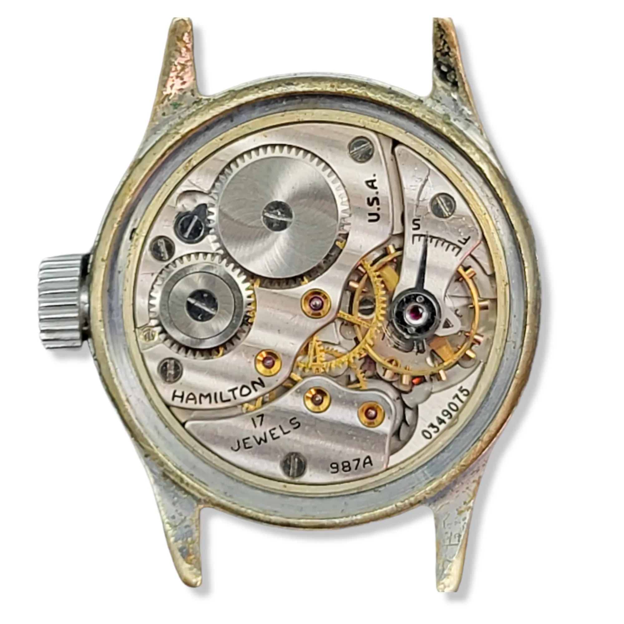 Original Hamilton U.S.N. BuShips Watch Grade 987A 1940's