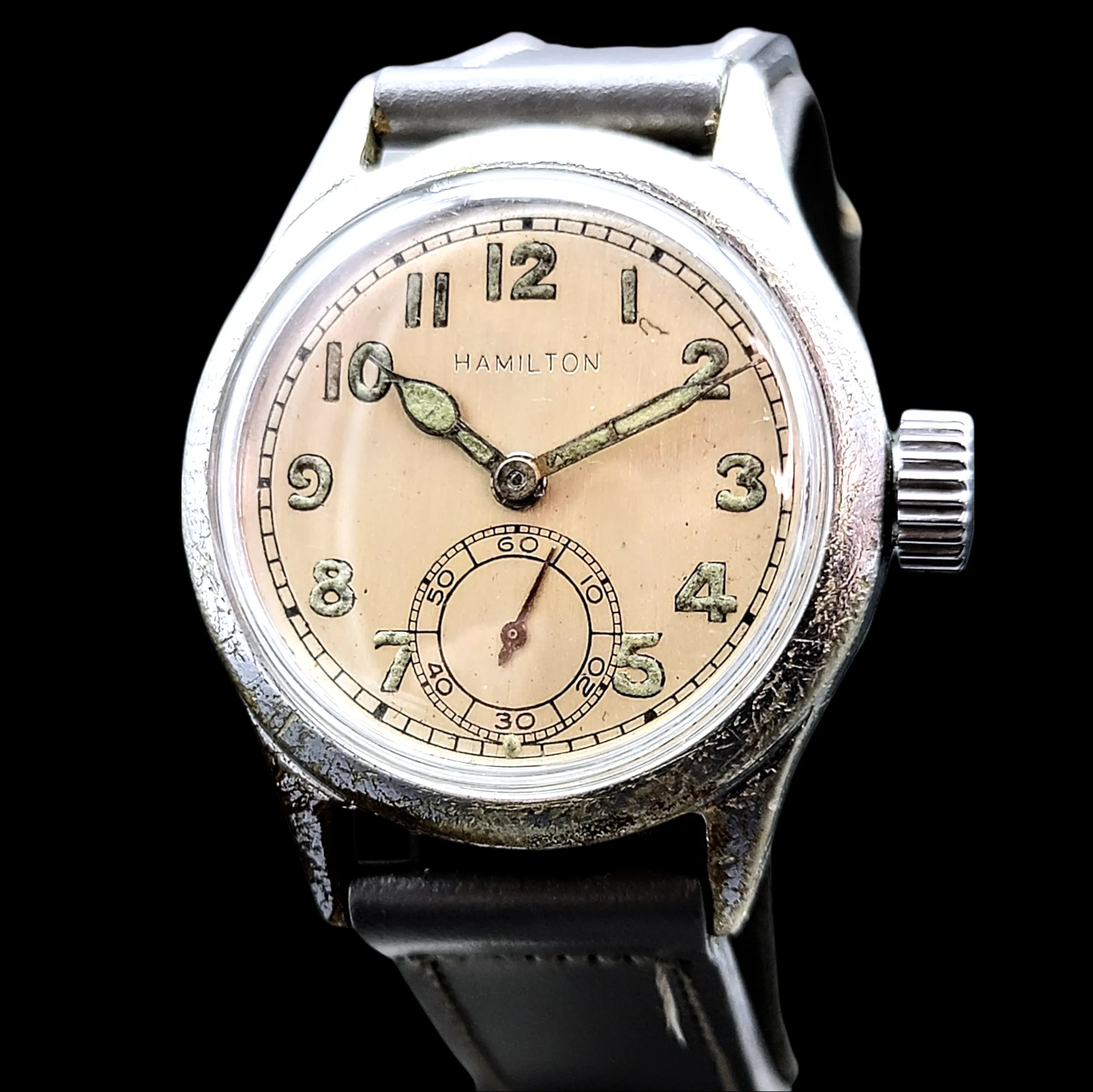 Original Hamilton U.S.N. BuShips Watch Grade 987A 1940's