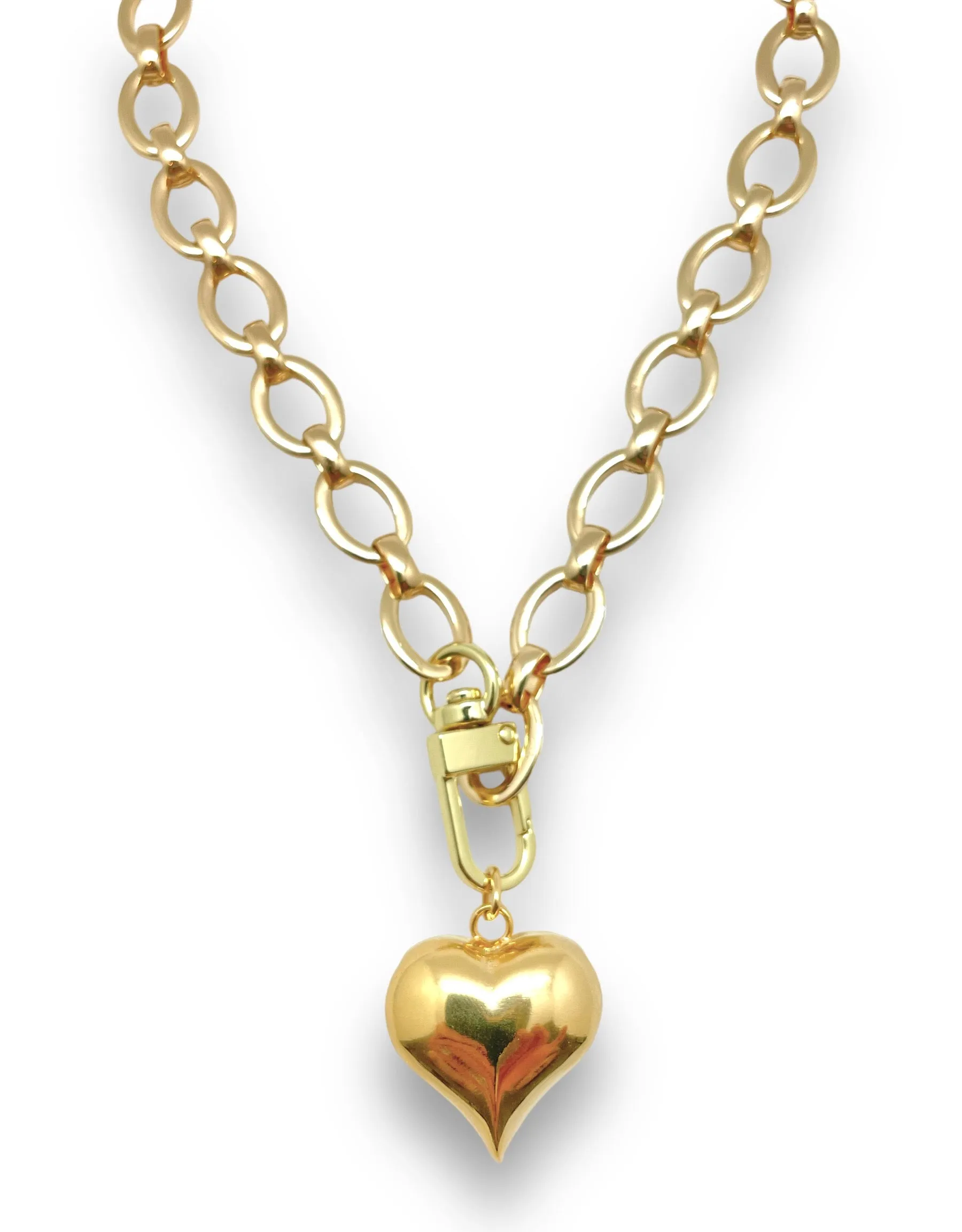 Oval Thick Chain Necklace