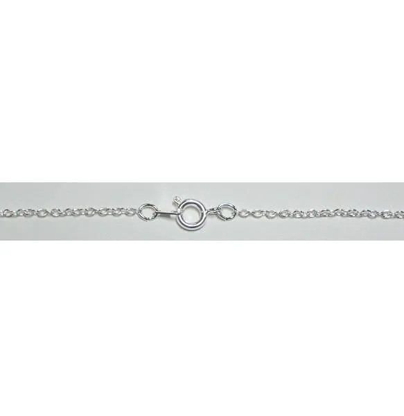 Oval Trace Necklace in Silver Plated, Yellow Gold Plated, Pink Gold Plated (1.2mm) Packet of 12