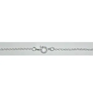Oval Trace Necklace in Silver Plated, Yellow Gold Plated, Pink Gold Plated (1.2mm) Packet of 12