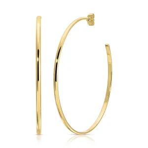 Oversized Hoop Earrings, Gold or Silver