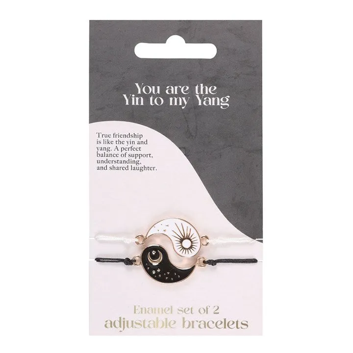 Pair Of Yin Yang Charm Best Friend Bracelets