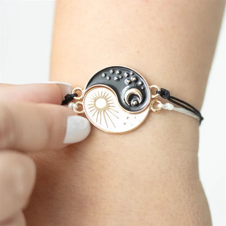 Pair Of Yin Yang Charm Best Friend Bracelets