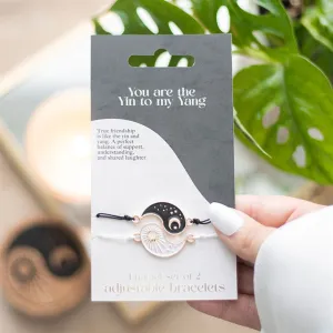 Pair Of Yin Yang Charm Best Friend Bracelets