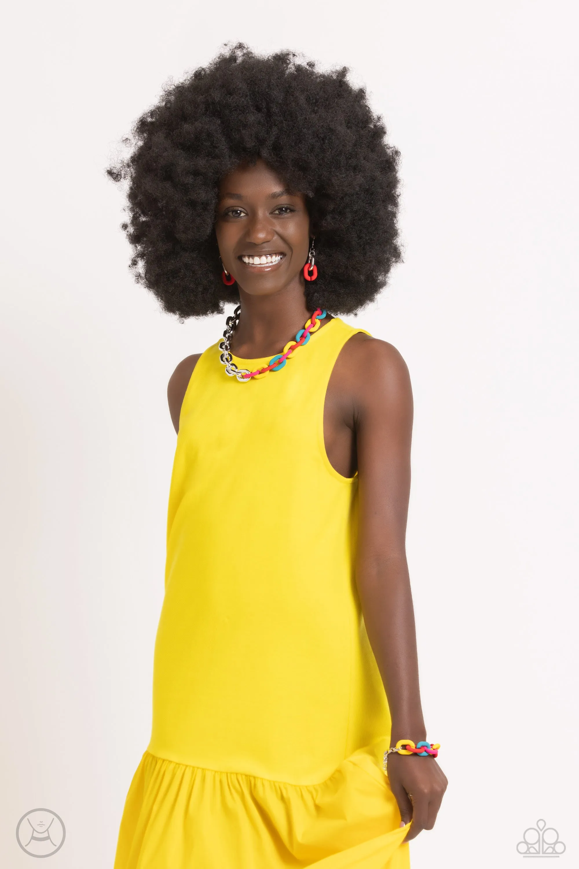 Paparazzi Contrasting Couture - Red Necklace