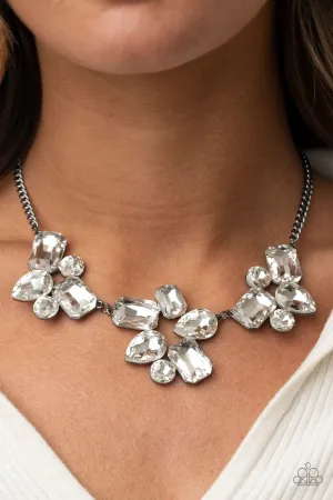 Paparazzi Galactic Goddess - Black Rhinestone Necklace