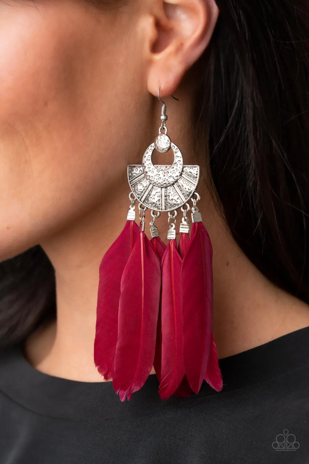 PAPARAZZI Plume Paradise - Red / Fuschia