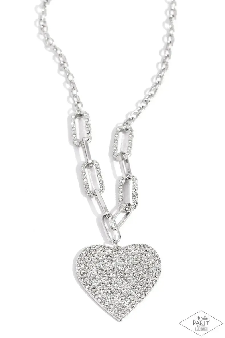 Paparazzi Roadside Romance Necklace White