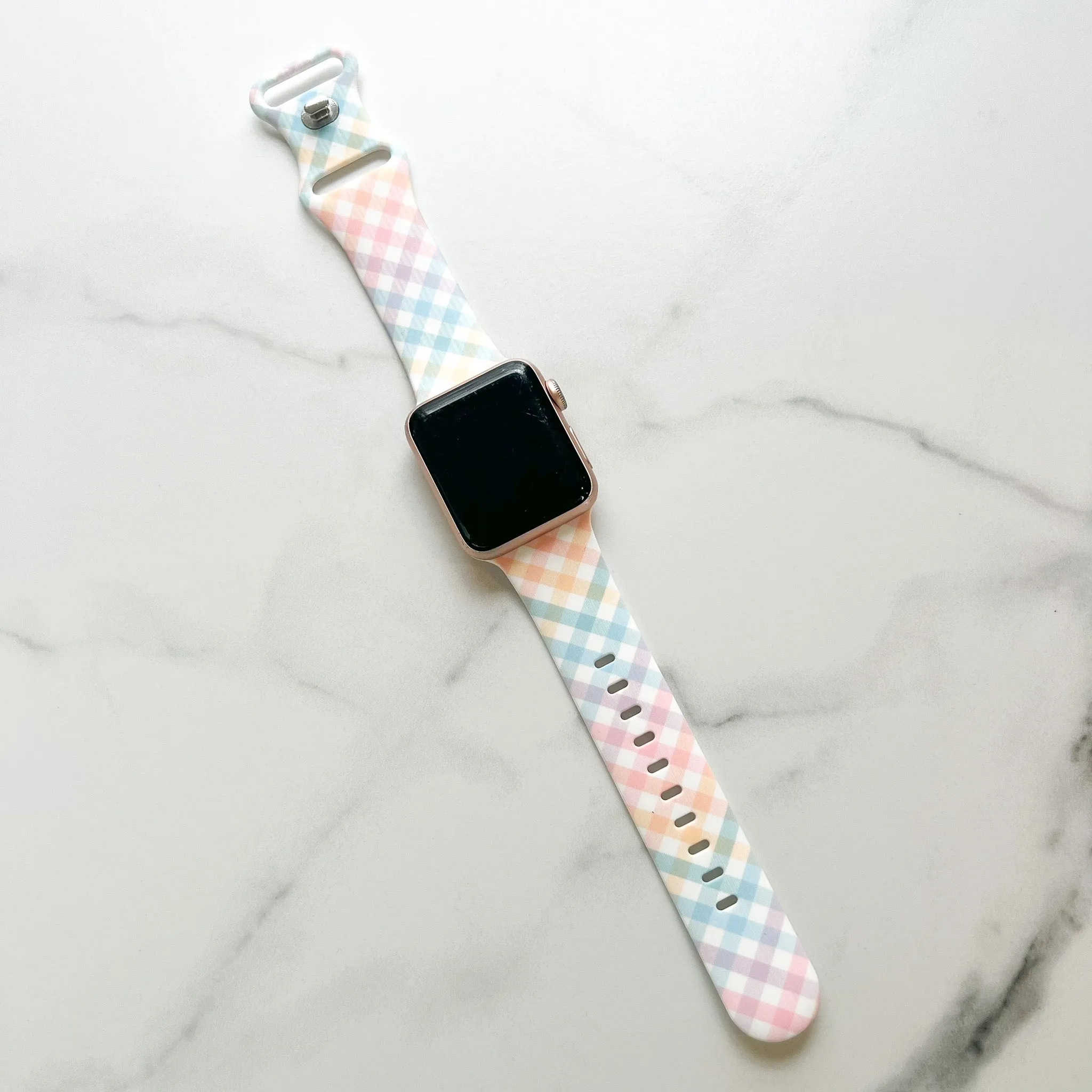 Pastel Plaid Watch Band