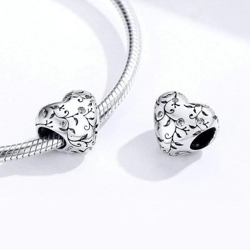 Pattern Heart Charm