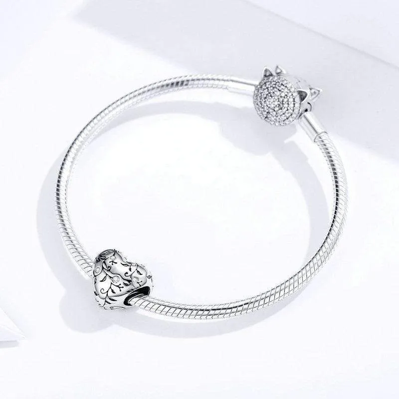Pattern Heart Charm