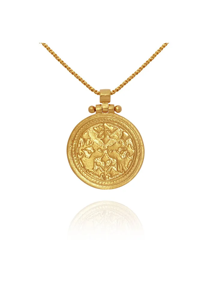 Peacock Necklace - Gold