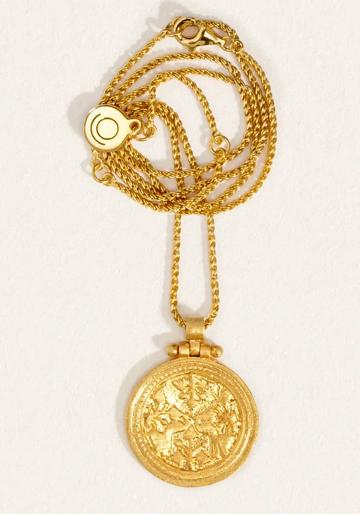 Peacock Necklace - Gold