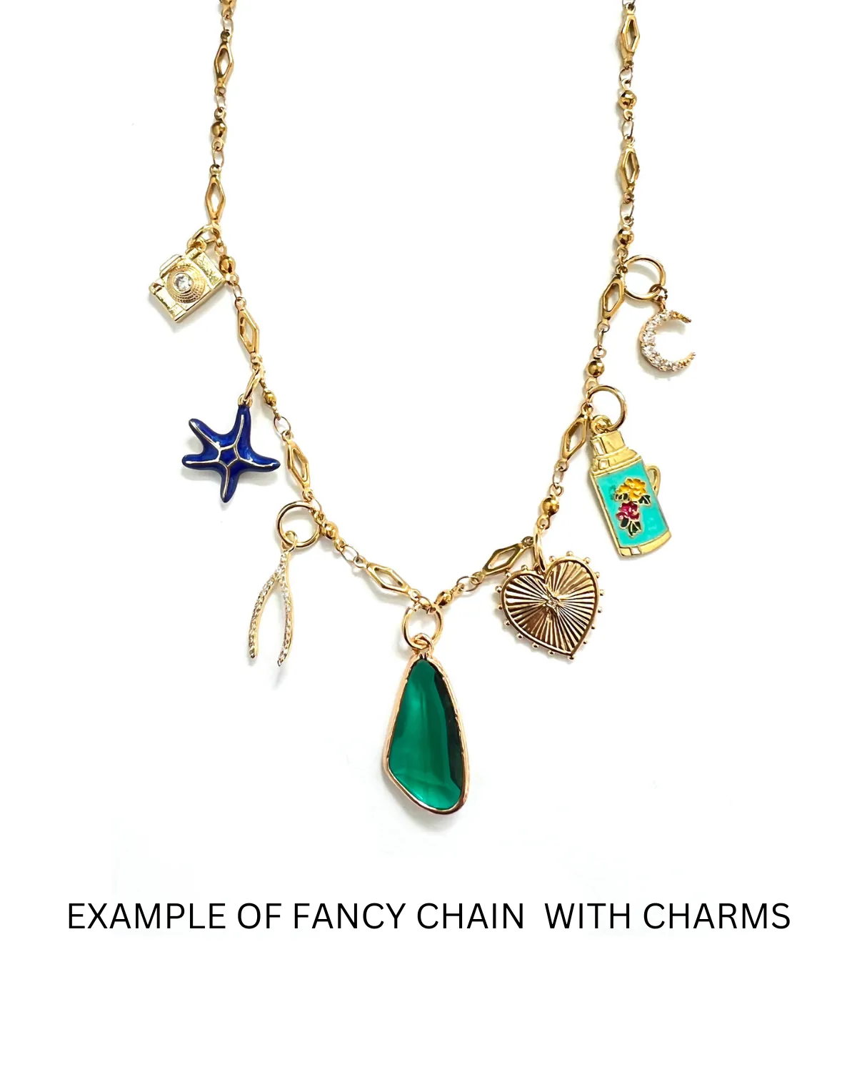 Perri Custom Charm Necklace Chain || Choose Style