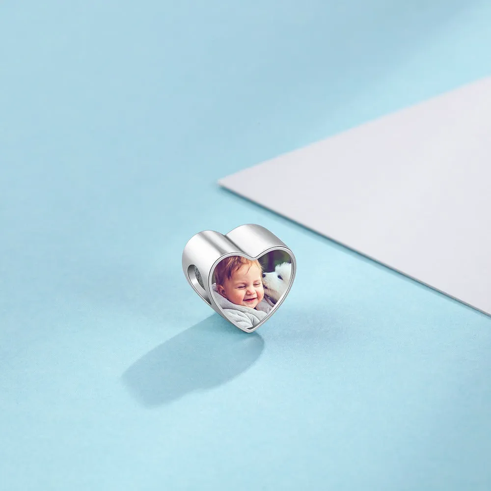 Personalized Baby Feet Charm Bead