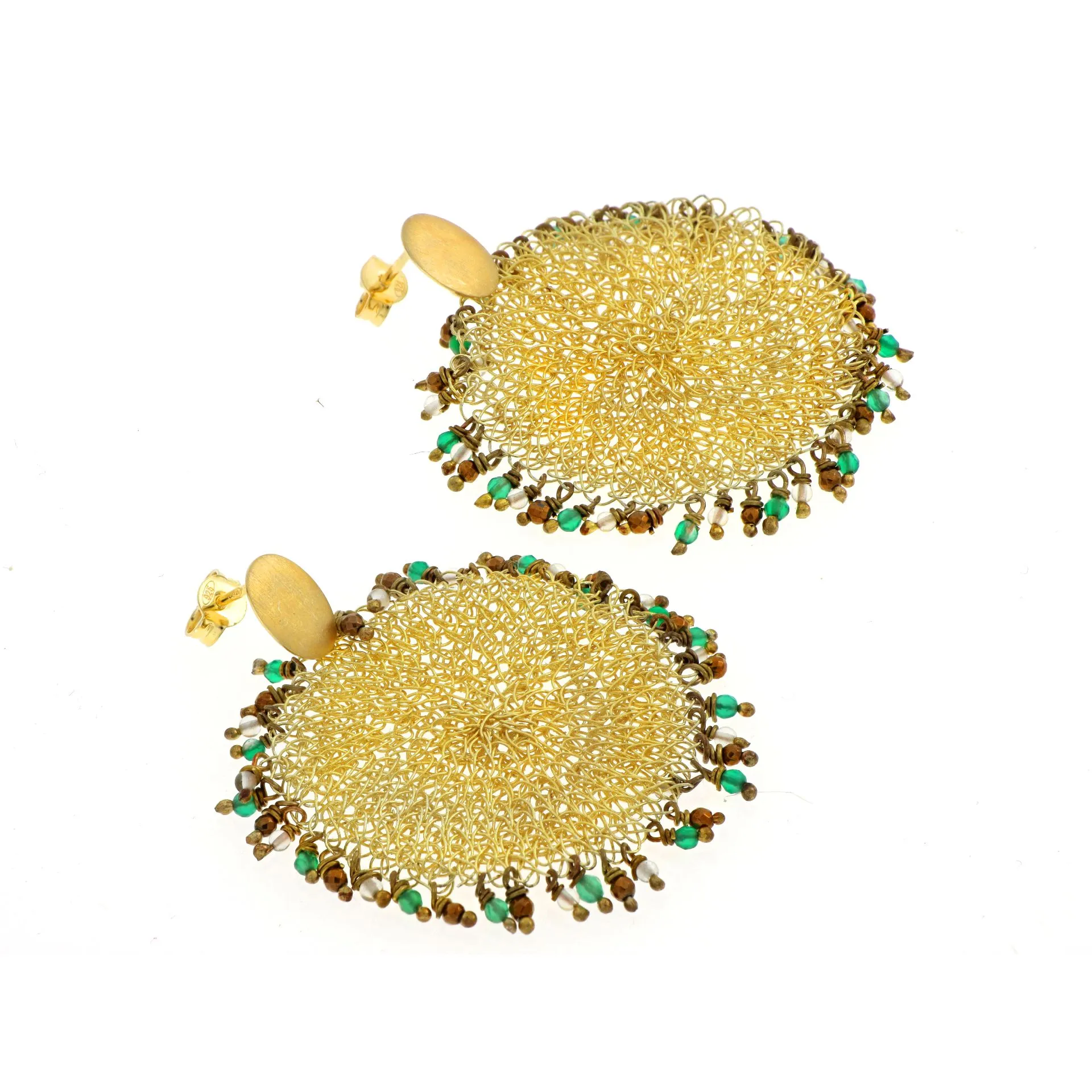 Phylum earrings green onyx (S)