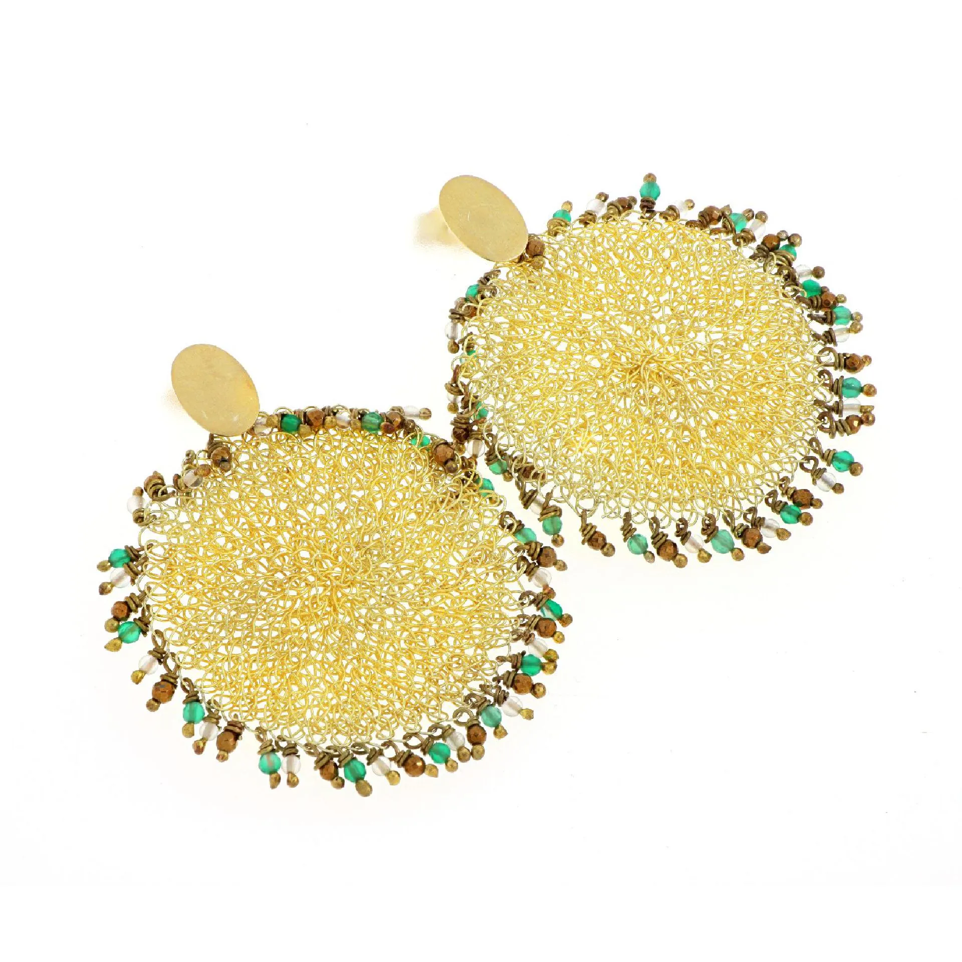 Phylum earrings green onyx (S)