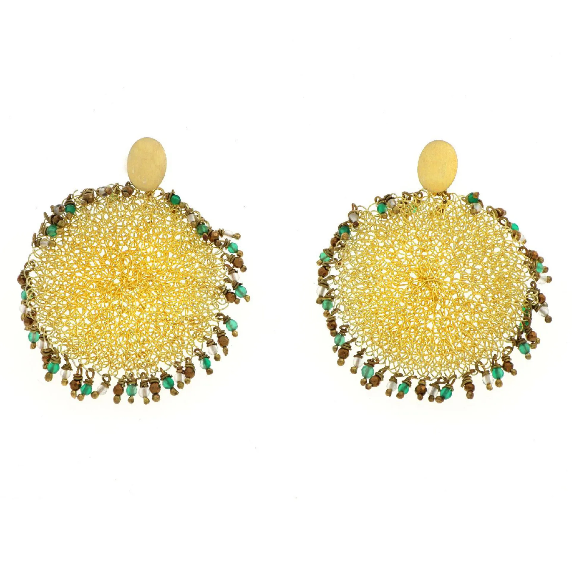 Phylum earrings green onyx (S)