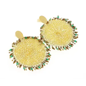 Phylum earrings green onyx (S)