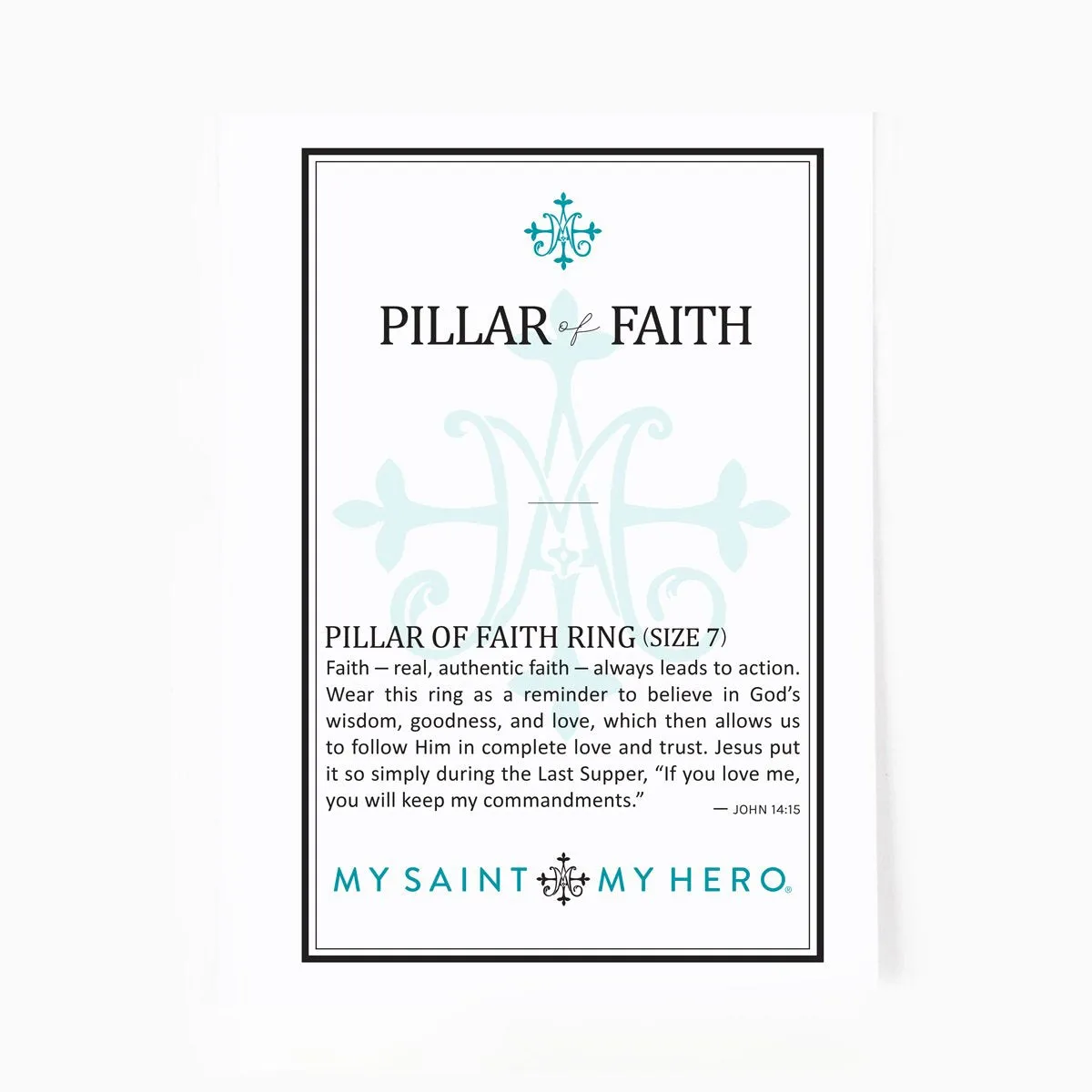 Pillar of Faith Cross Ring