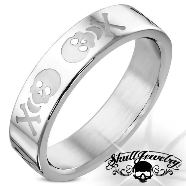 Pirate Skull & Crossbones Ring (c063)