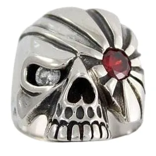 Pirate Sterling Silver Skull Ring