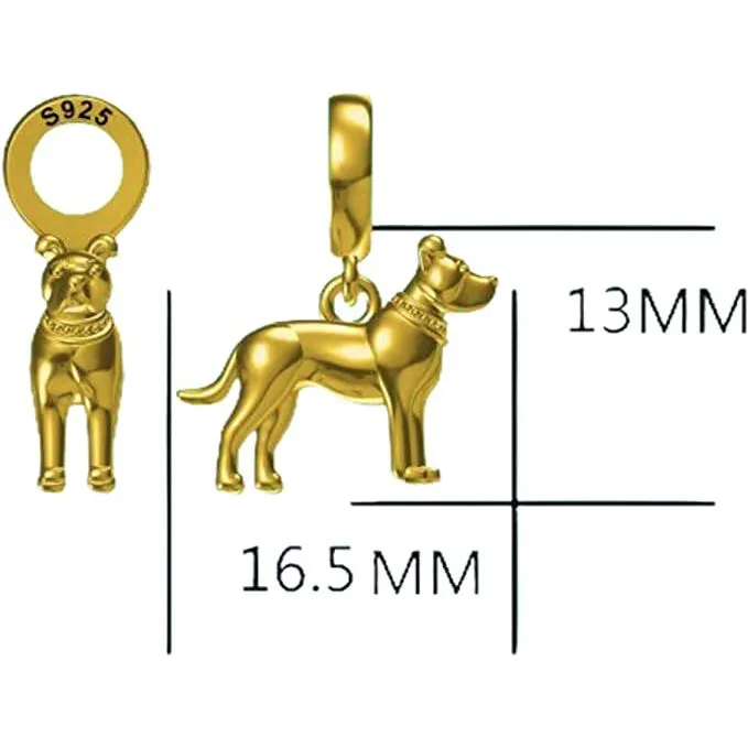 Pitbull Dangle Pendant Charm