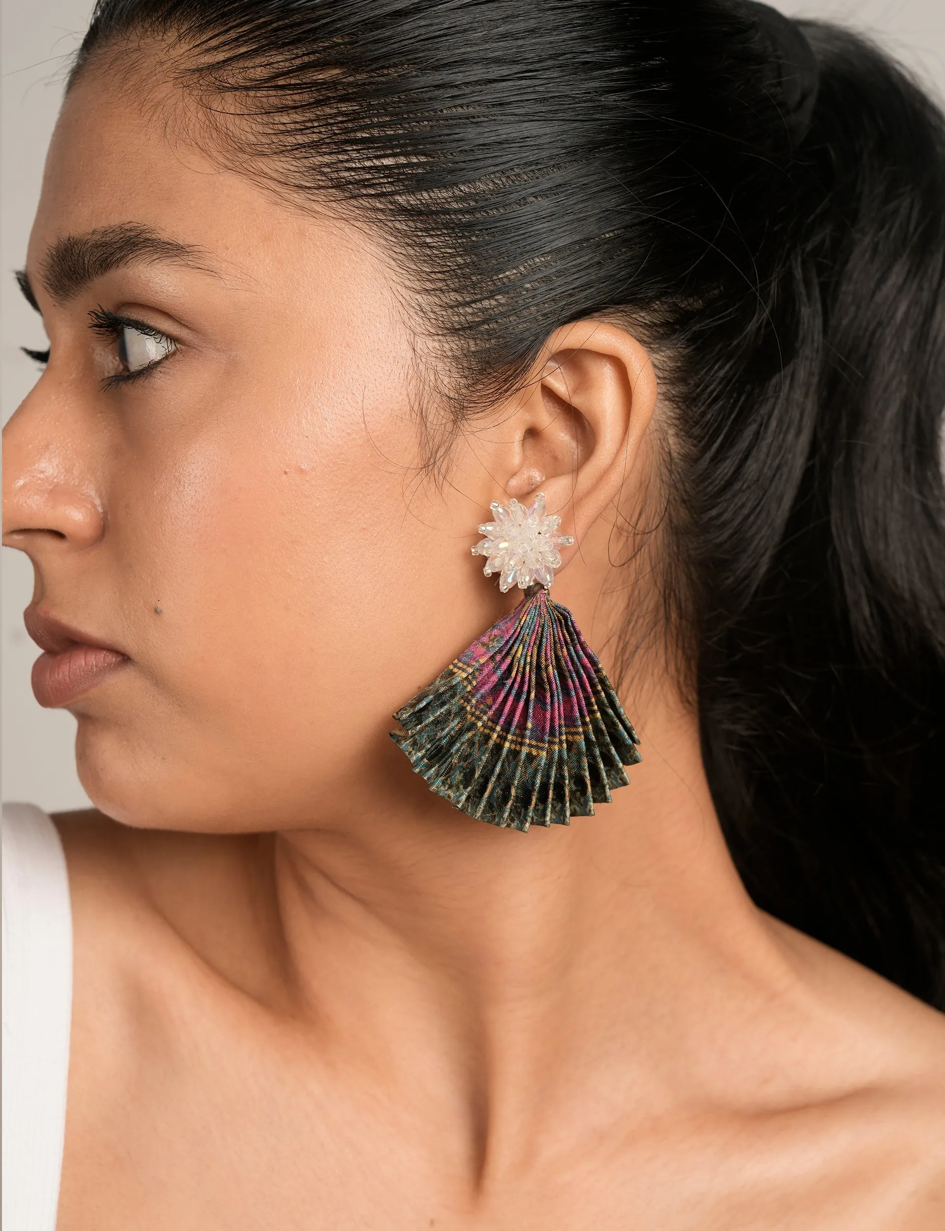 PLEATED EARRINGS 154
