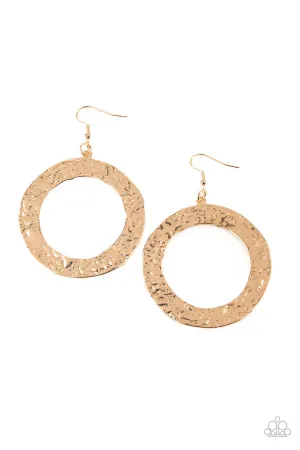 PRIMAL Meridian Gold Paparazzi Earrings