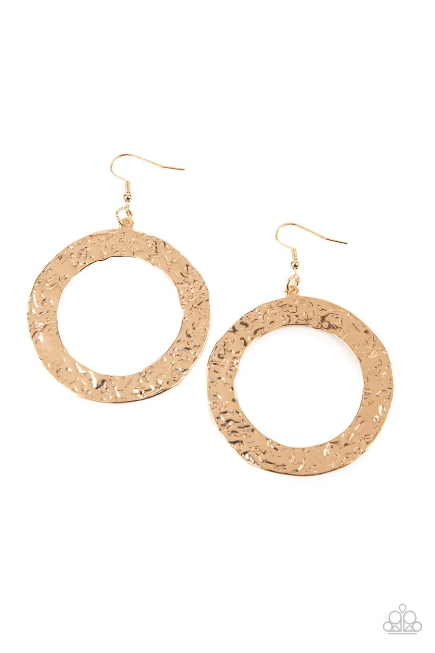 PRIMAL Meridian Gold Paparazzi Earrings