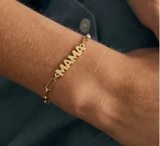 P.S. I Love You Mama Bracelet in Gold