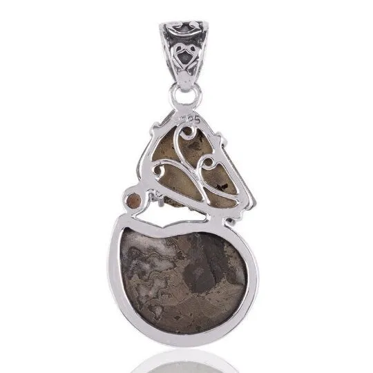 Pyrite Ammonite Smoky