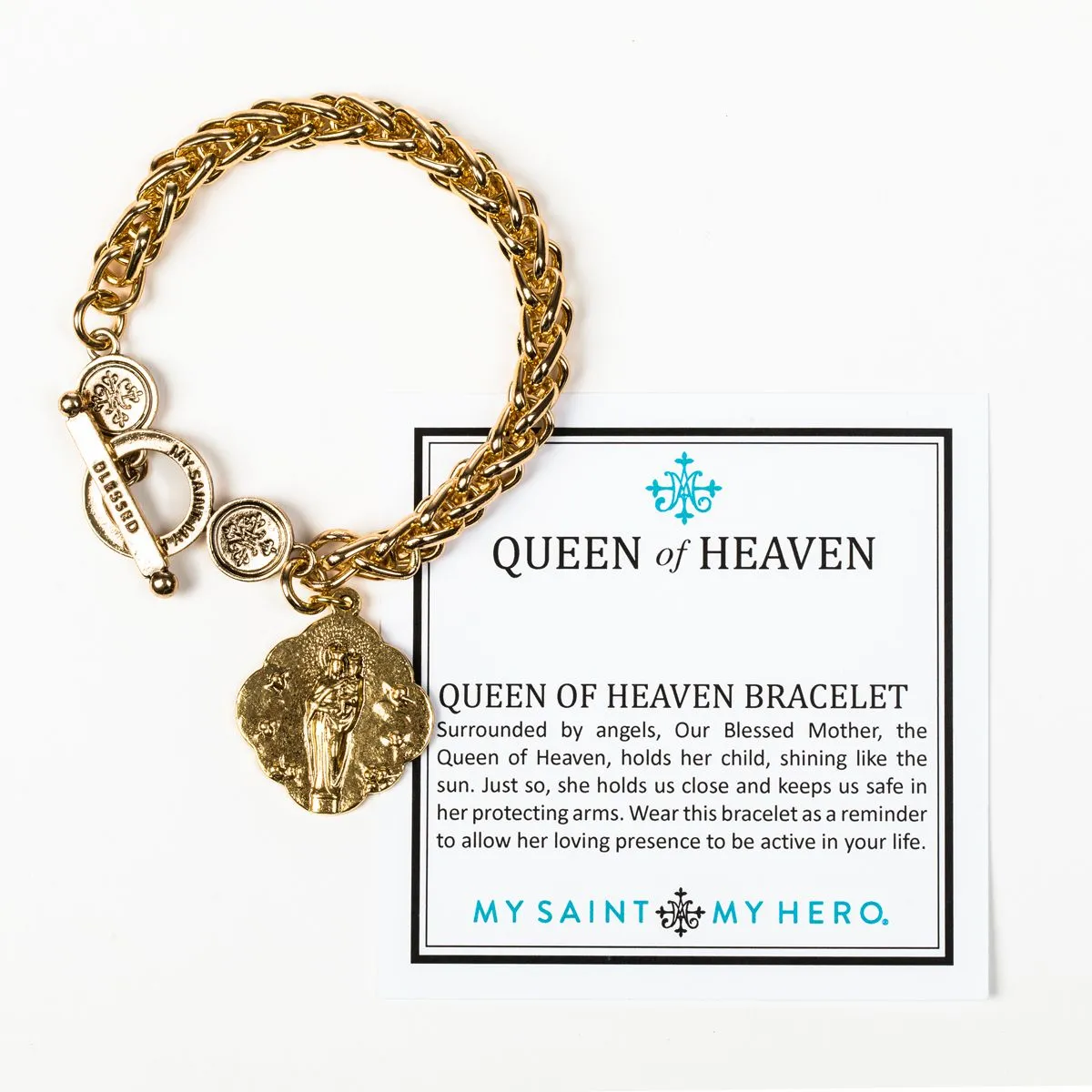 Queen of Heaven Bracelet, Gold (BR00068-G)