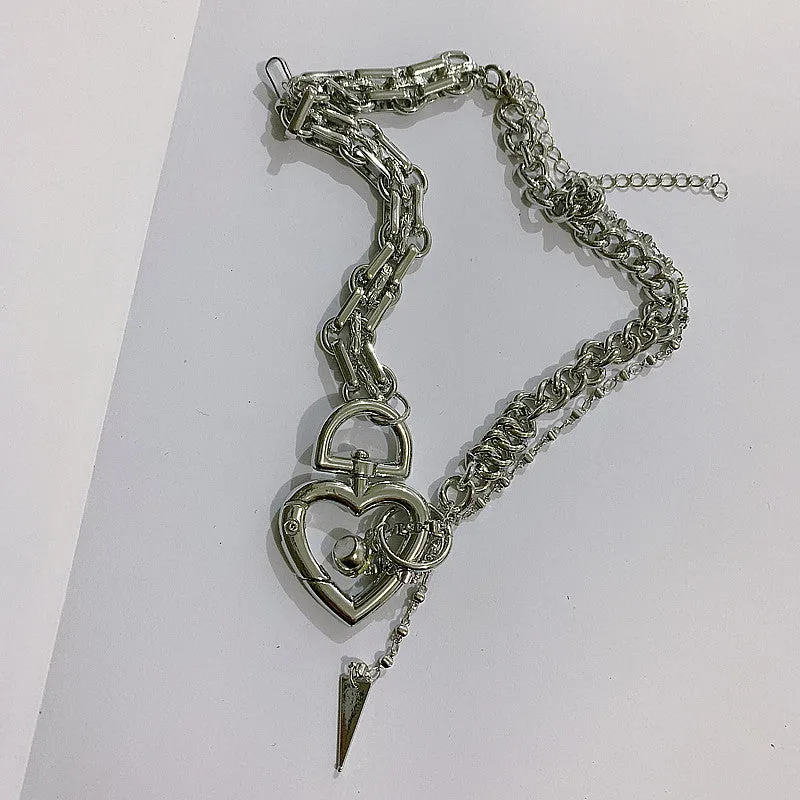 "Love Chain Lock Thick Chain" Necklace Y040607