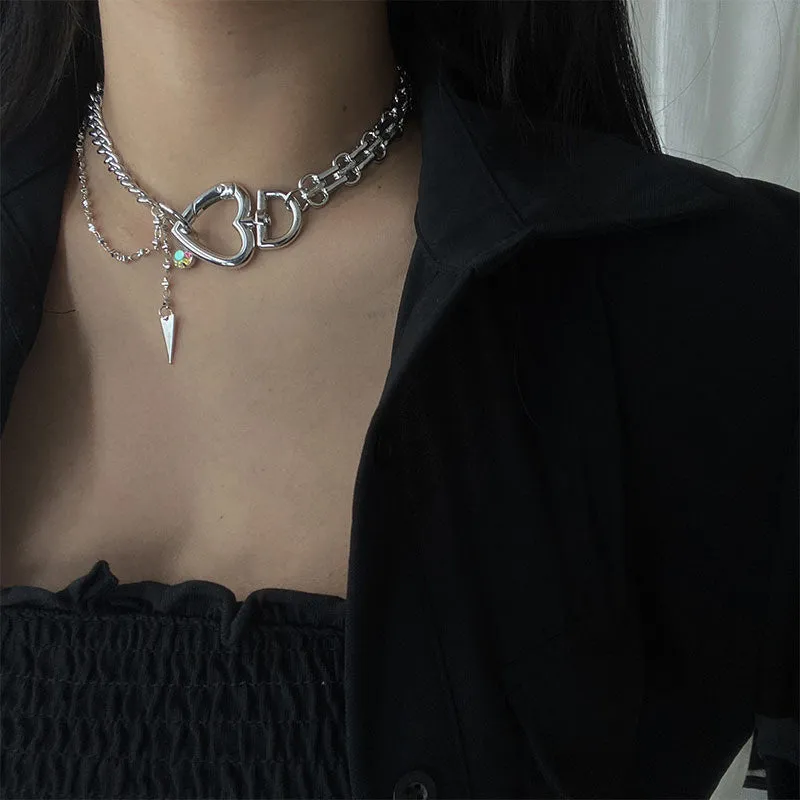"Love Chain Lock Thick Chain" Necklace Y040607