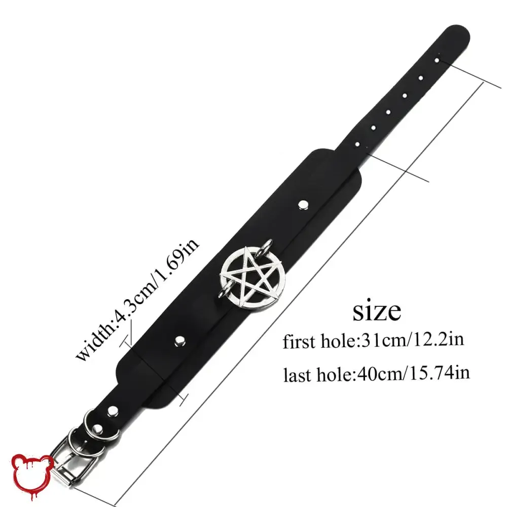"Pentagram Choker Sparkle"