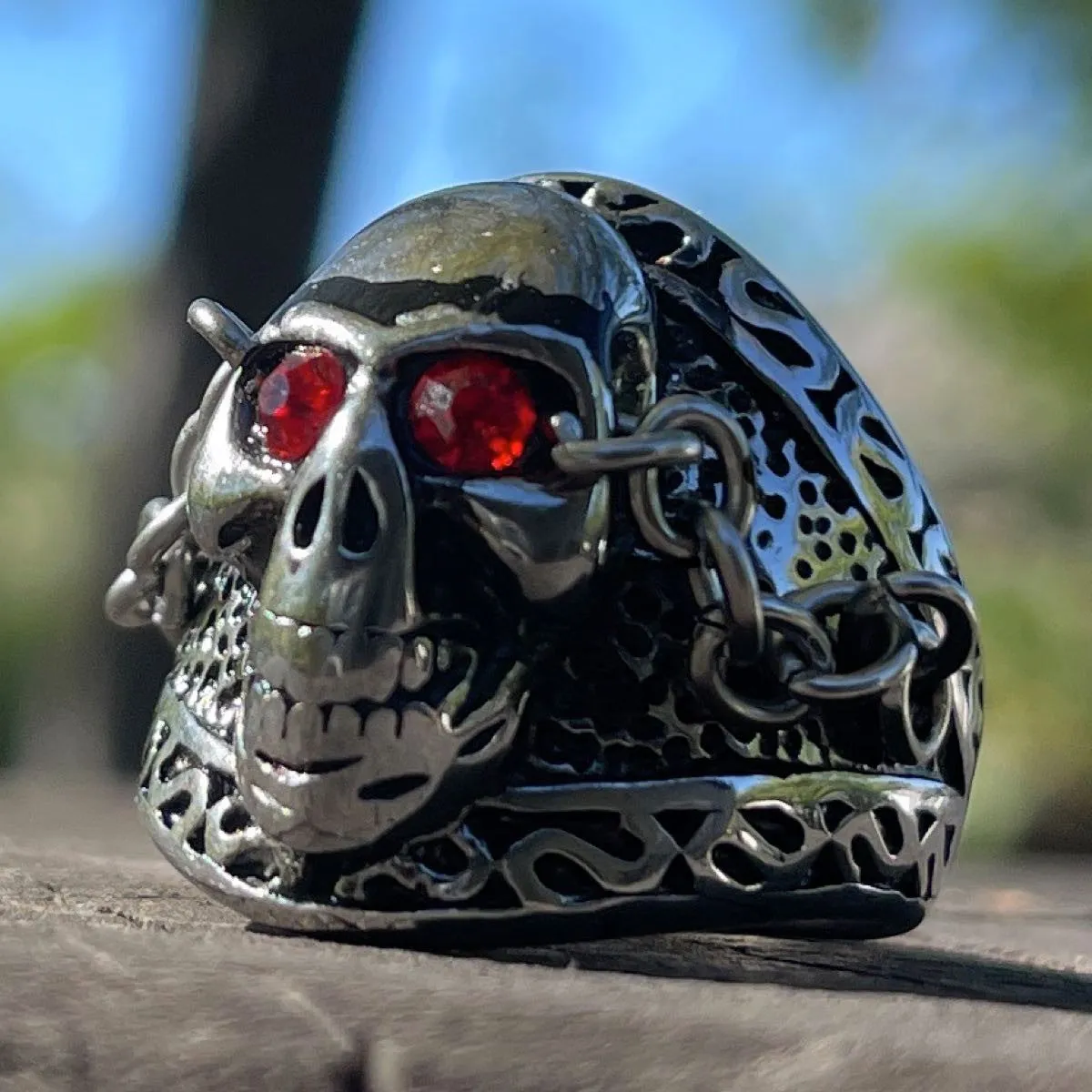 "The Chain" Fleetwood Mac Skull Ring (#459)