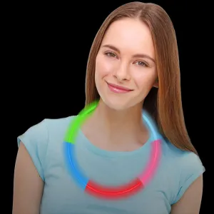 Rainbow Glow Necklaces Wholesale 22" (50 PACK)