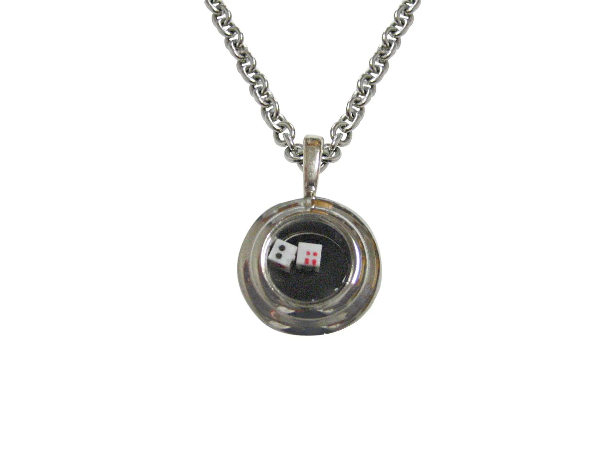 Rattling Dice Pendant Necklace