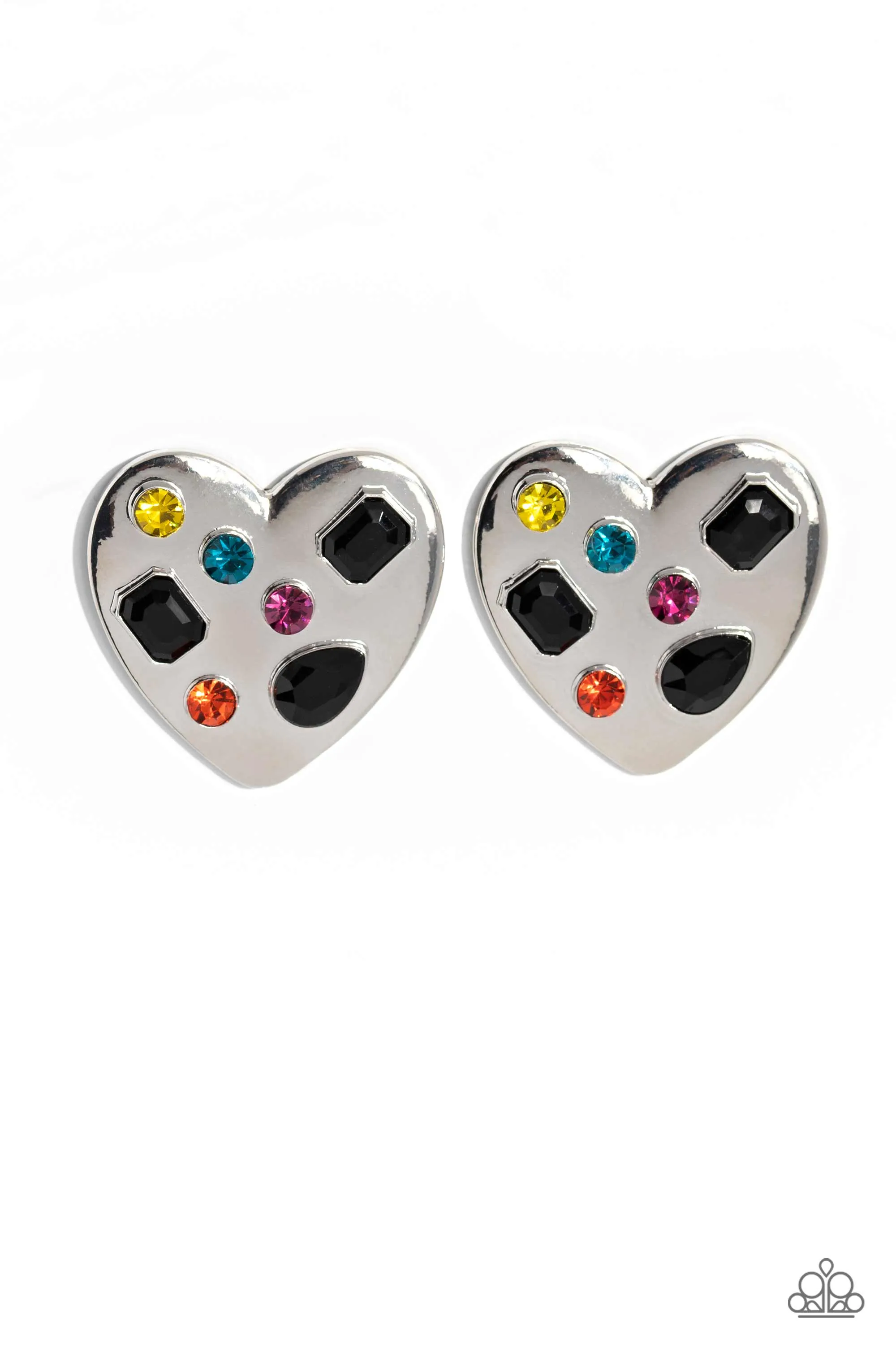 Relationship Ready Black Post Earrings Paparazzi