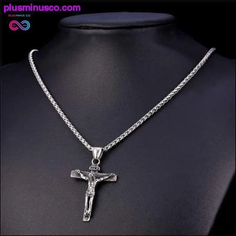 Religious Jesus Cross Necklace for Men 2019 New Fashion Gold