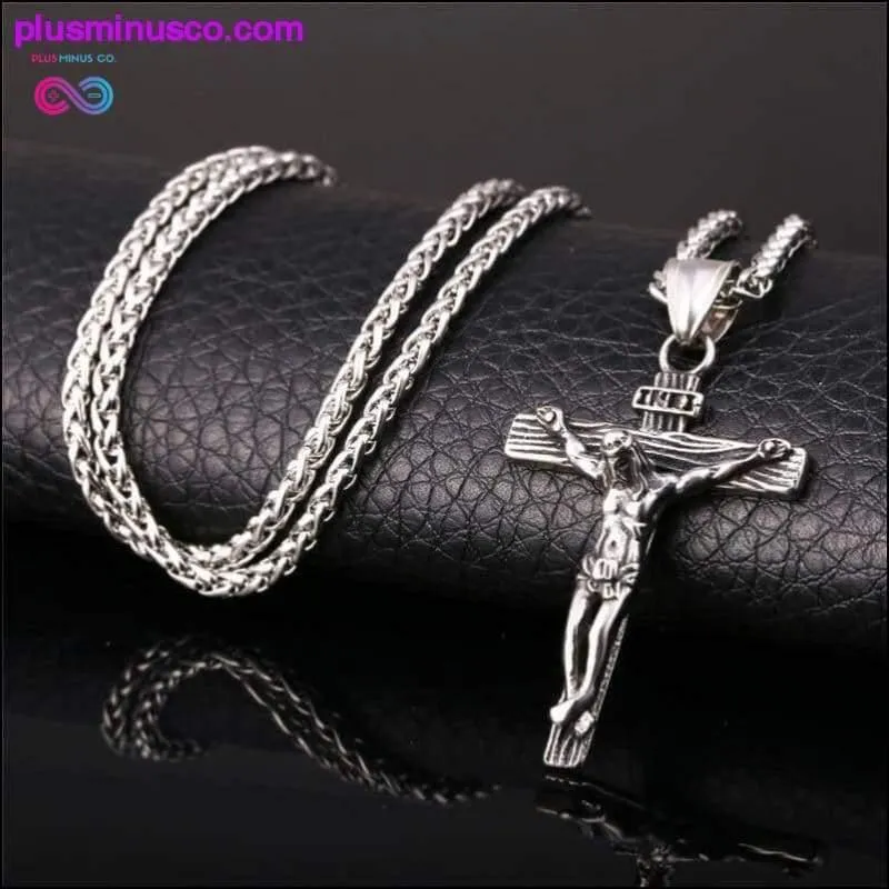 Religious Jesus Cross Necklace for Men 2019 New Fashion Gold