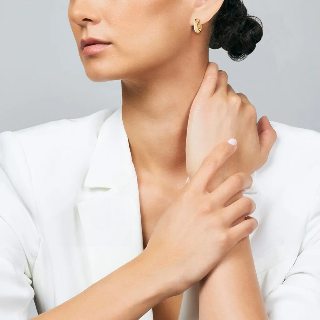 Roberto Coin 18K Yellow Gold Round 15mm Perfect Hoop