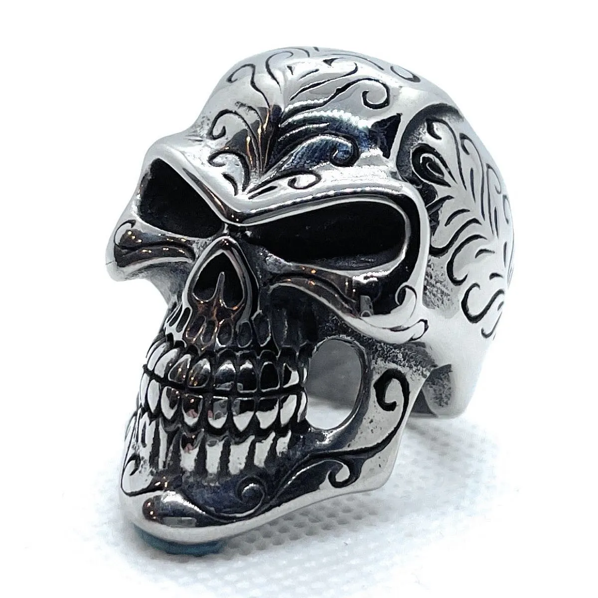 Rock You Like A Hurricane - Big, Bold & Heavy Skull Ring (#485)