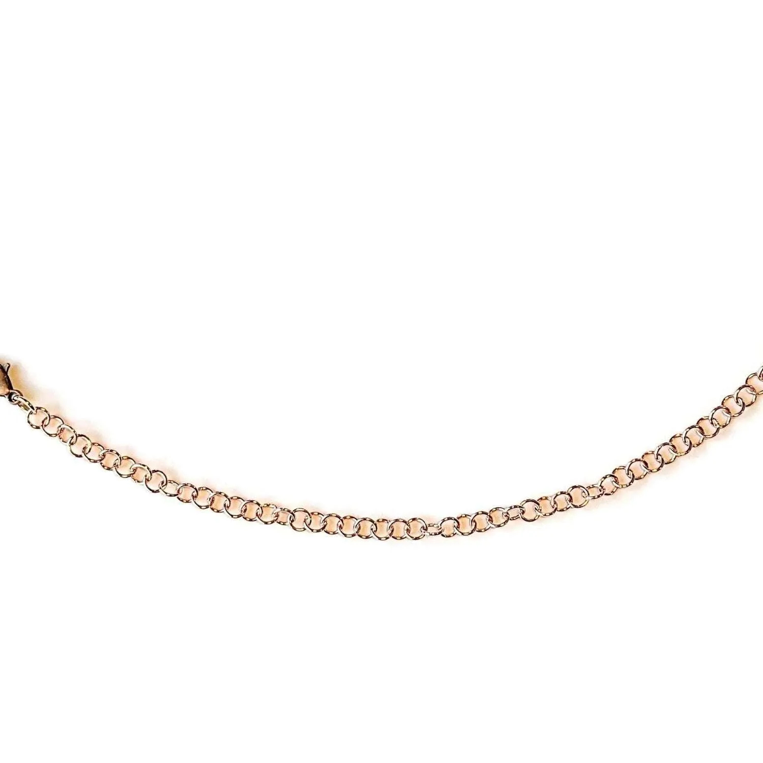 Rose Gold Small Rolo Charm Bracelet Base - D.I.Y. - BUILD YOUR CHARM BRACELET!