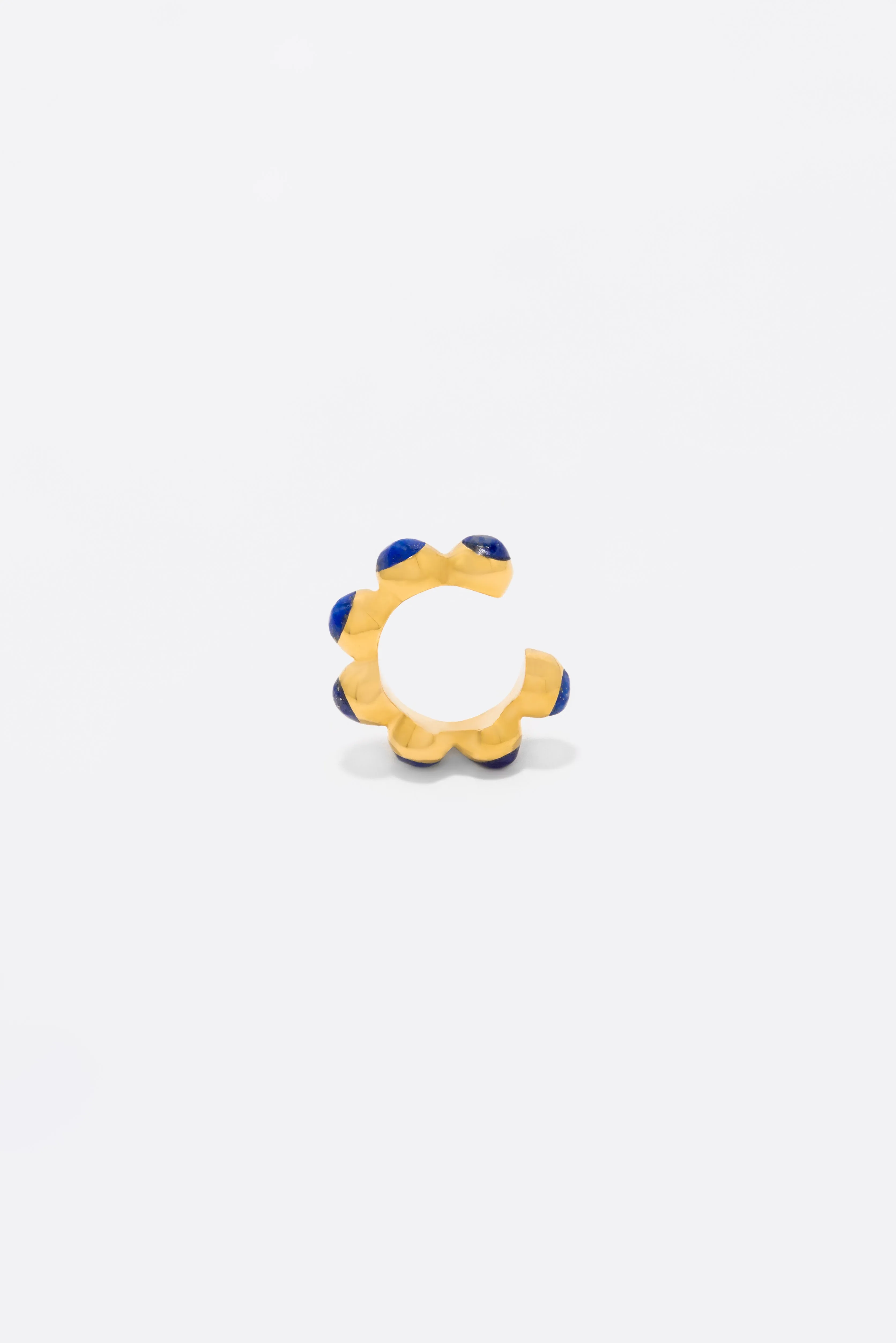 Round Of Blues Earcuff - Lapis Lazuli