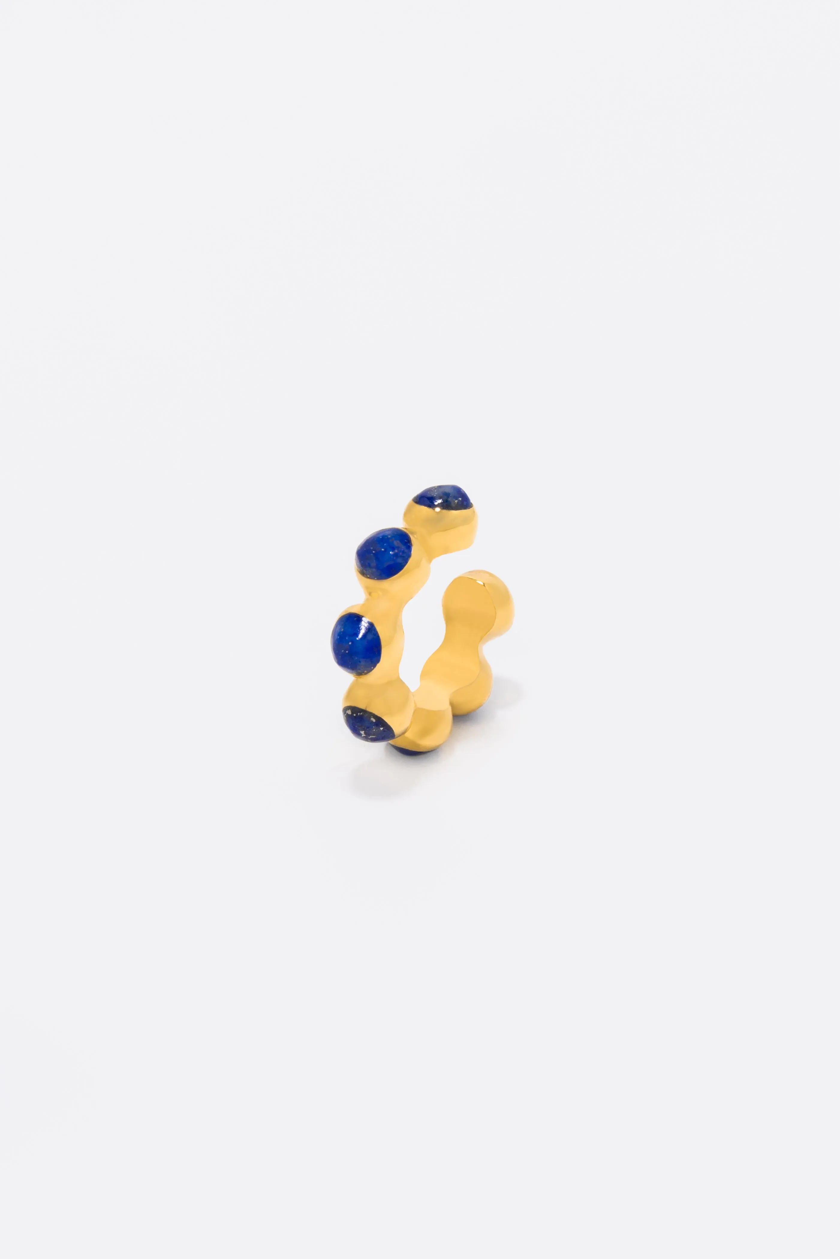Round Of Blues Earcuff - Lapis Lazuli